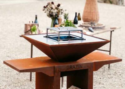 brasero flambard brazin barbecue plancha jardin gourmand convivial